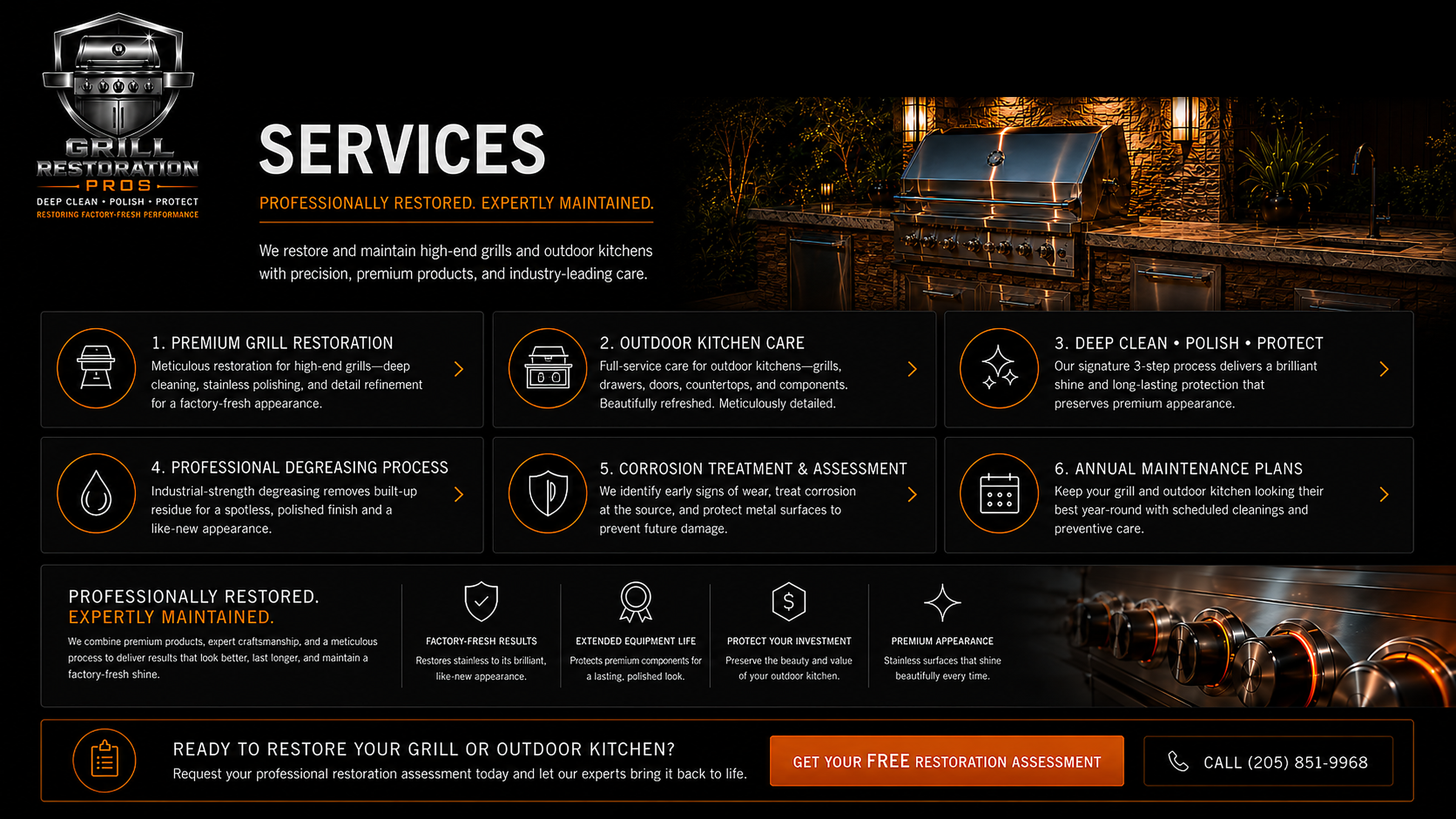 Grill Restoration Pros services